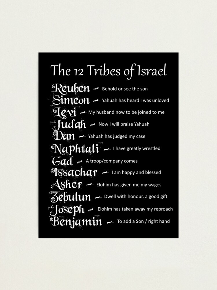 "12 Tribes Of Israel Names And Meanings - Hebrew Christian ...