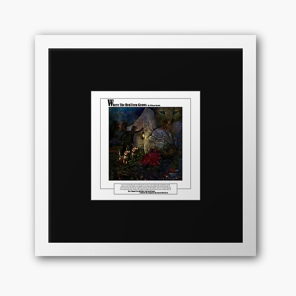 Where The Red Fern Grows Framed Art Print