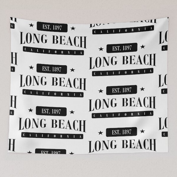Item preview, Long Beach Est. 1897 Standard Black designed and sold by The Street Sign Store.