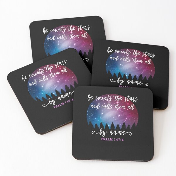 Item preview, Christian Quote Psalm 147:4 designed and sold by Fran Fryberg.