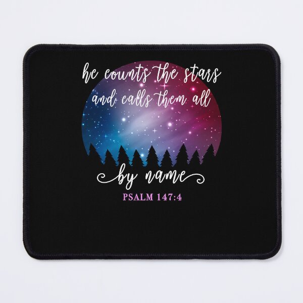 Item preview, Christian Quote Psalm 147:4 designed and sold by Fran Fryberg.