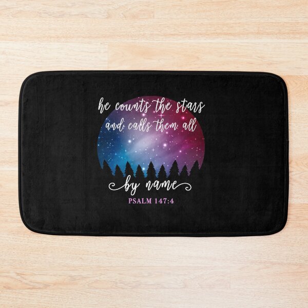 Item preview, Christian Quote Psalm 147:4 designed and sold by Fran Fryberg.
