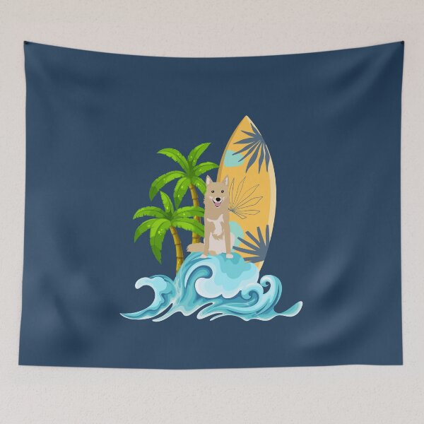 Item preview, Dog Having Fun in the Beach designed and sold by QuantumRocks21.