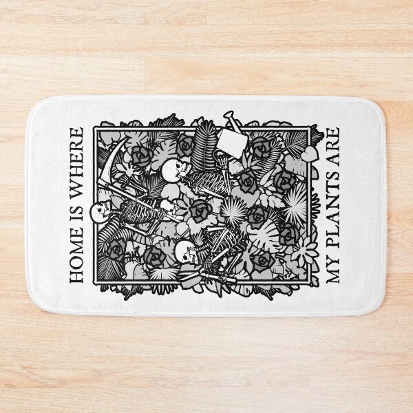 Item preview, Home Is Where My Plants Are Skull Flower Skeleton Gardener designed and sold by GrandeDuc.