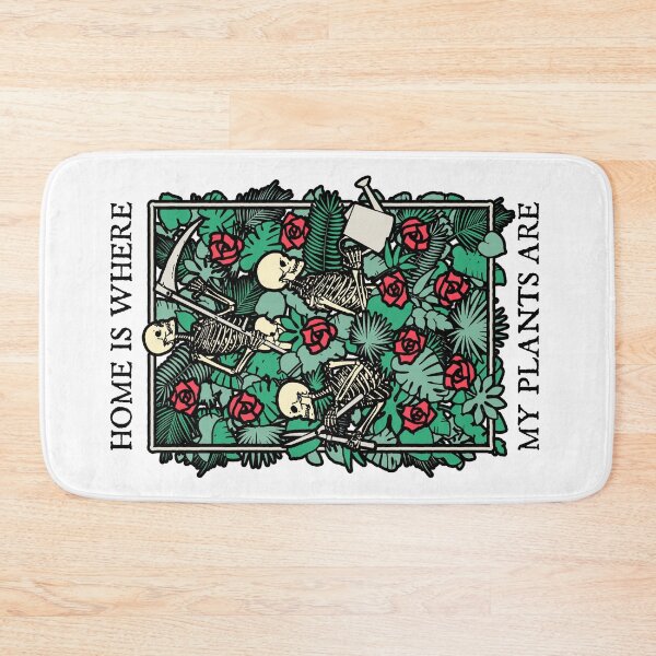 Item preview, Home Is Where My Plants Are Skull Flower Skeleton Gardener designed and sold by GrandeDuc.