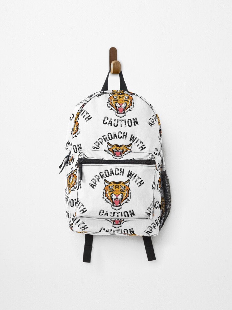 Thumbnail 1 of 3, Backpack, Approach With Caution - Tiger Design designed and sold by CreativNode.