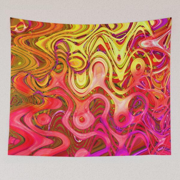 Item preview, Boho Colors Abstract Earthy Mystical Mix Yellow Ochre Burnt Orange Coral Pink Magenta 2 of 4 designed and sold by Beachy.