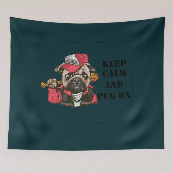 Item preview, keep calm and pug onfor mom for lovers for dad for grandpafor grandmakeep calm and pug on Tshirtkeep calm and pug on shirt187 designed and sold by Cipherstudio.