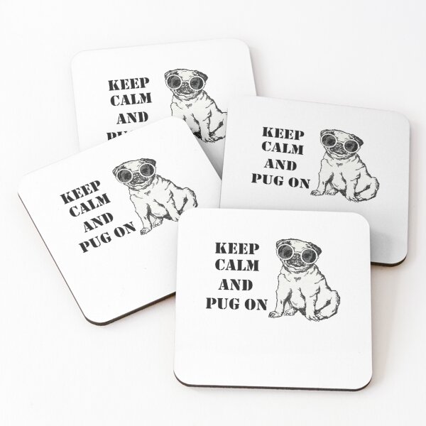 Item preview, keep calm and pug onfor mom for lovers for dad for grandpafor grandmakeep calm and pug on Tshirtkeep calm and pug on shirtbirthdaychrismashalloweengiftpugpug dog193 designed and sold by Cipherstudio.
