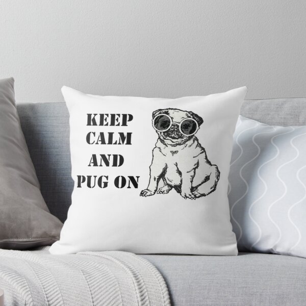 Item preview, keep calm and pug onfor mom for lovers for dad for grandpafor grandmakeep calm and pug on Tshirtkeep calm and pug on shirtbirthdaychrismashalloweengiftpugpug dog193 designed and sold by Cipherstudio.