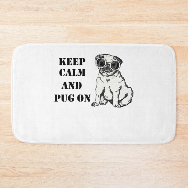 Item preview, keep calm and pug onfor mom for lovers for dad for grandpafor grandmakeep calm and pug on Tshirtkeep calm and pug on shirtbirthdaychrismashalloweengiftpugpug dog193 designed and sold by Cipherstudio.