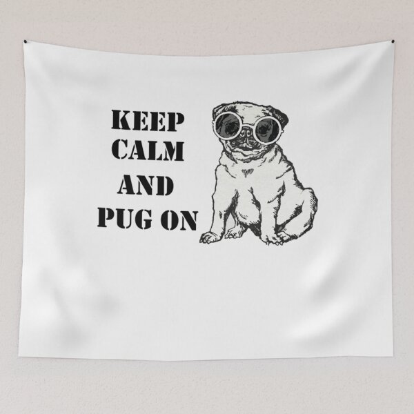 Item preview, keep calm and pug onfor mom for lovers for dad for grandpafor grandmakeep calm and pug on Tshirtkeep calm and pug on shirtbirthdaychrismashalloweengiftpugpug dog193 designed and sold by Cipherstudio.
