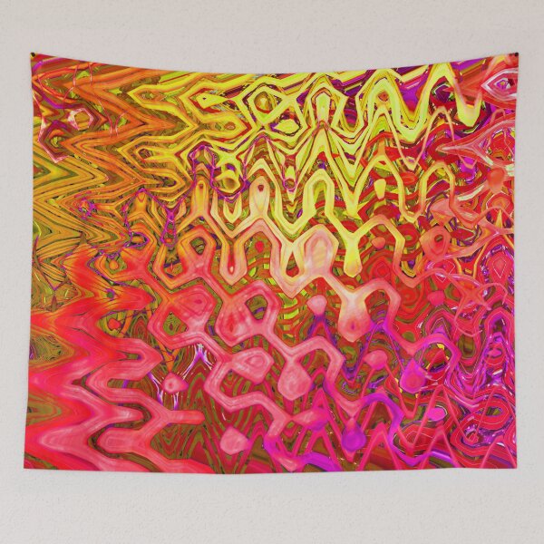 Item preview, Boho Colors Abstract Earthy Mystical Mix Yellow Ochre Burnt Orange Coral Pink Magenta 3 of 4 designed and sold by Beachy.