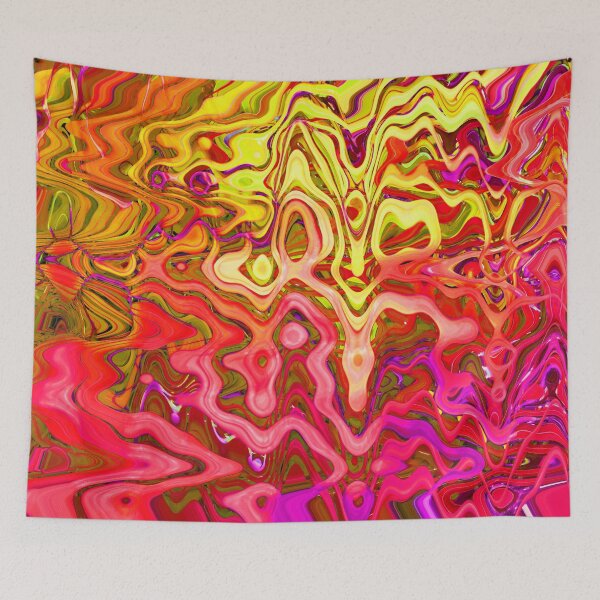 Item preview, Boho Colors Abstract Earthy Mystical Mix Yellow Ochre Burnt Orange Coral Pink Magenta 4 of 4 designed and sold by Beachy.