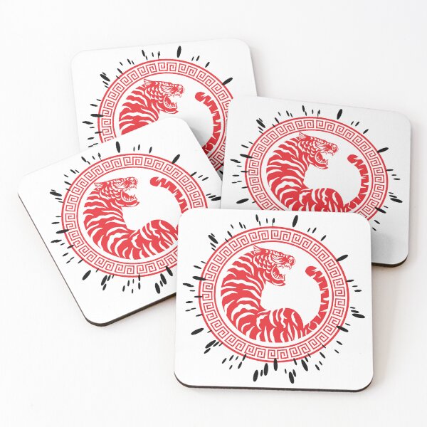 Item preview, Red Chinese Tiger Design designed and sold by CreativNode.