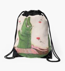 Alligator Ballerina Drawstring Bag