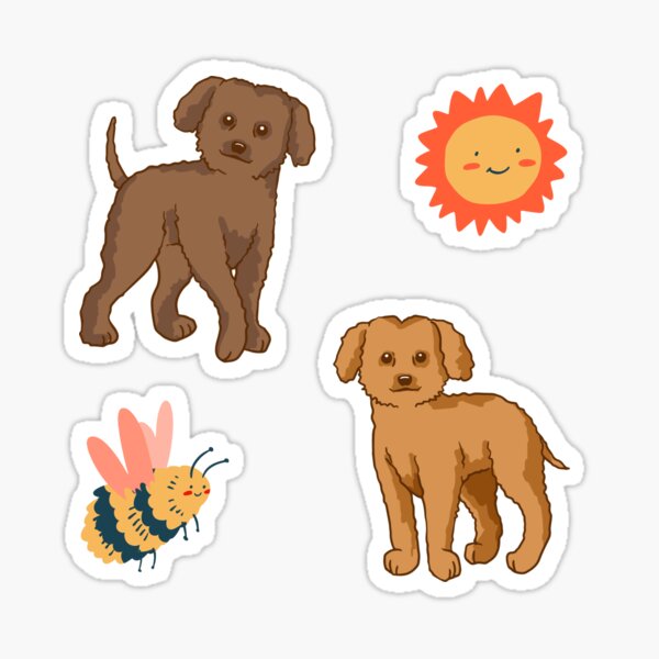 Item preview, Brown Poodles designed and sold by Paperfly Studio.
