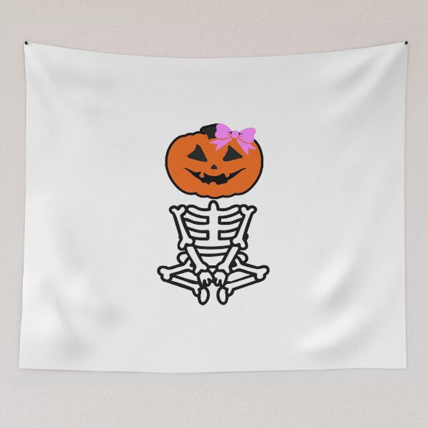 Item preview, Pumpkin Skeleton Hallween designed and sold by Toonify4U.