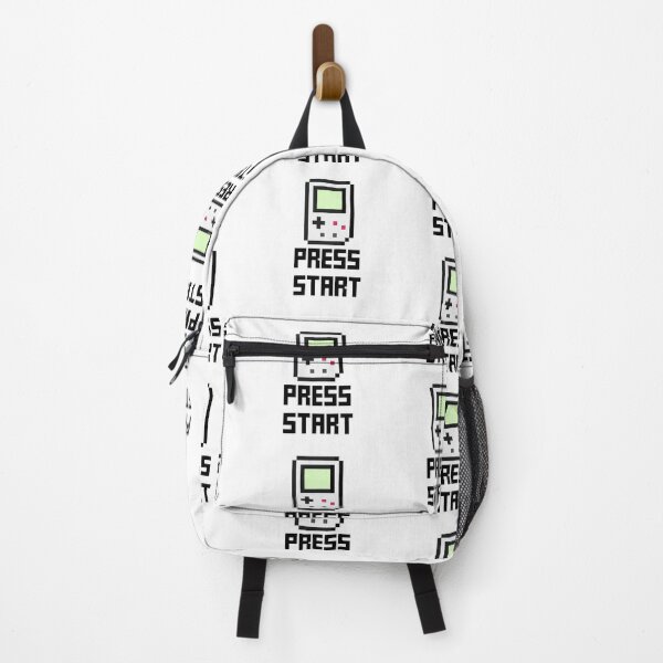 Item preview, Retro Pixel Art Drawing of a Portable Game Console With Press Start Quote Black Color designed and sold by RiciPaneto.