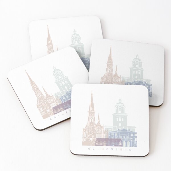 Item preview, GOTHENBURG SKYLINE POSTER PASTEL designed and sold by paulrommer.