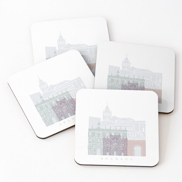 Item preview, GRANADA SKYLINE POSTER PASTEL designed and sold by paulrommer.