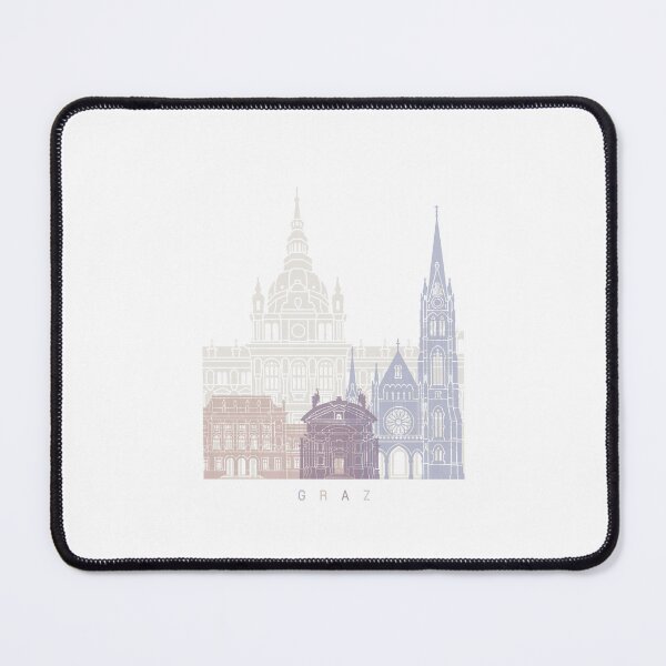 Item preview, GRAZ SKYLINE POSTER PASTEL designed and sold by paulrommer.