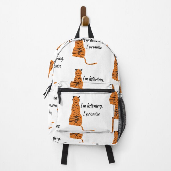 Item preview, I'm Listening, I Promise -  Funny Tiger Design designed and sold by CreativNode.