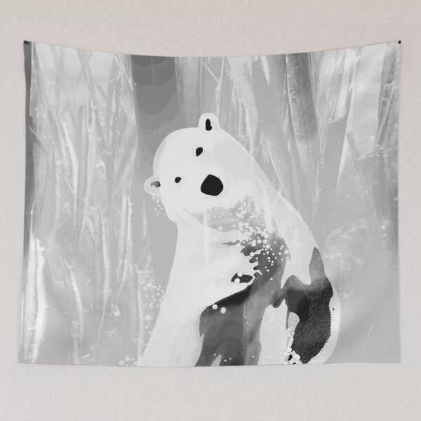Item preview, Unique Black and White Polar Bear Design  designed and sold by oursunnycdays.