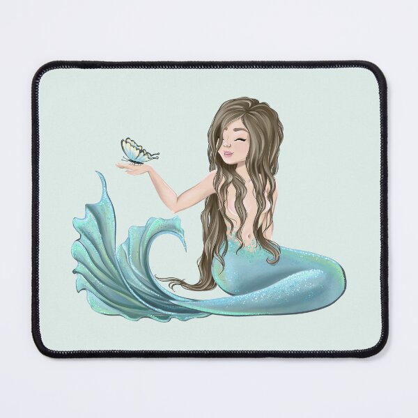 Item preview, Animal Rescue Butterfly Save Oceans Girl Mermaid Illustration designed and sold by CreativeBu.