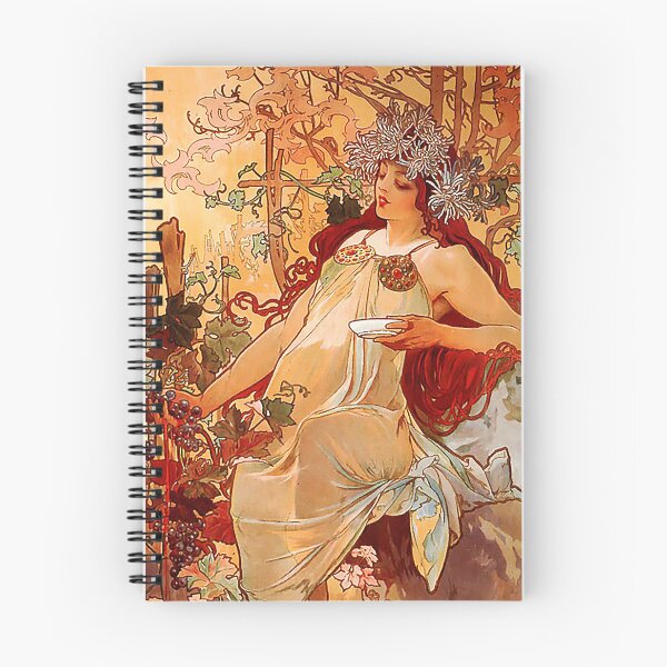 Artikelvorschau, Alfons Mucha Herbst entworfen und verkauft von OldTimeArt.