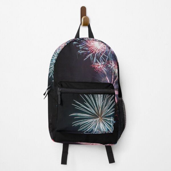 Item preview, Colorful big fireworks on river with crowd silhouette designed and sold by Grégory DUBUS.