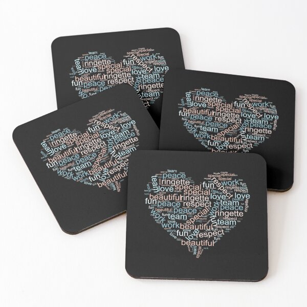 Item preview, Ringette in Different Colors ( Heart Shaped Words ) designed and sold by dacdibac.