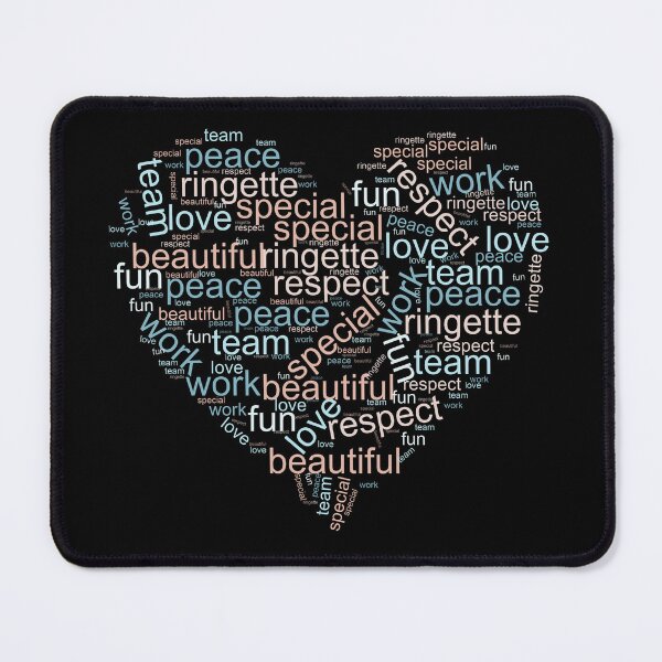 Item preview, Ringette in Different Colors ( Heart Shaped Words ) designed and sold by dacdibac.