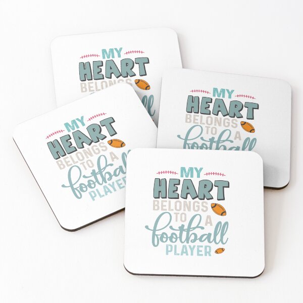 Item preview, My heart belongs to a football player designed and sold by IM Hunter.