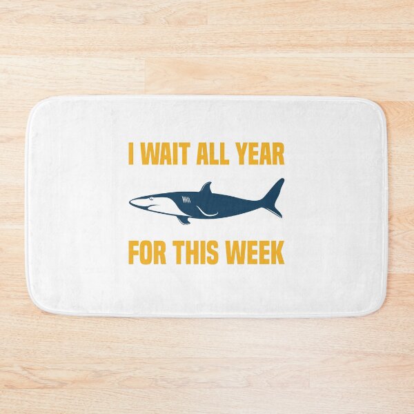 Item preview, I Wait All Year For This Week Funny hungry shark designed and sold by medbdj.