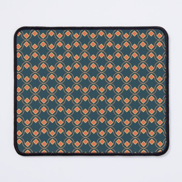 Item preview, Geometric design with diamonds and curved lines on a dark blue background designed and sold by JohnyDas.
