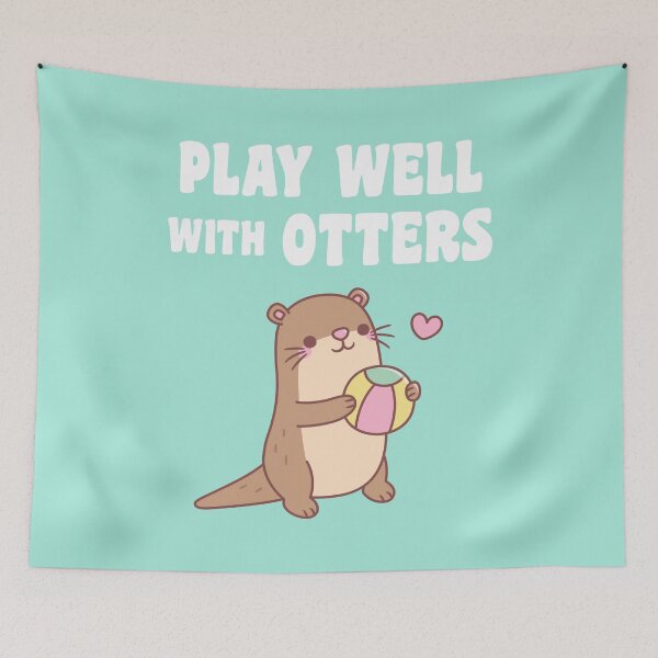 Item preview, Cute Otter With Beach Ball Play Well With Otters Funny designed and sold by rustydoodle.