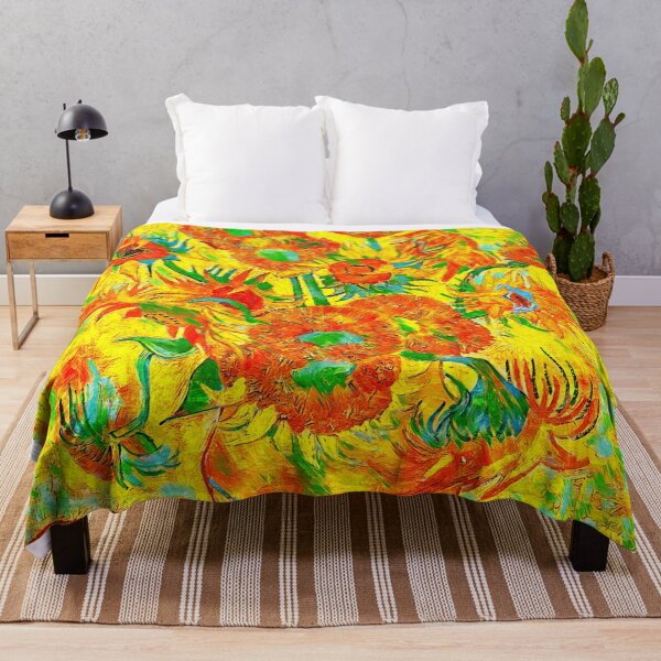 Item preview, Sunflowers by Vincent van Gogh - colorful digital recreation designed and sold by NickoPrints.