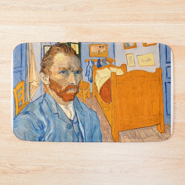 Item preview, The self-portrait of Vincent van Gogh in front of the Bedroom in Arles - digital recreation designed and sold by NickoPrints.