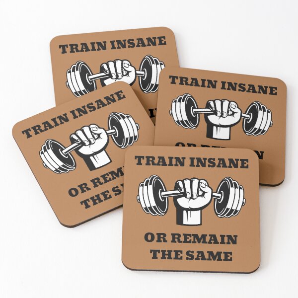 Item preview, Train Insane Or Remain The Same Dumbbell designed and sold by Pawn Shop JB.