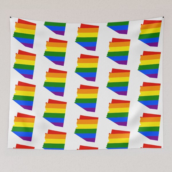 Item preview, Arizona State Outline Pride Flag designed and sold by kararoberts.