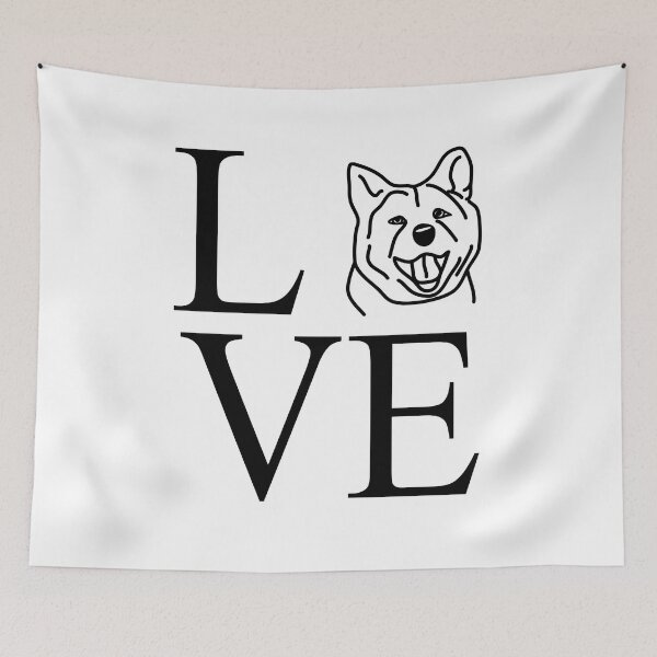 Item preview, love dear akita inu designed and sold by dog-shirt.