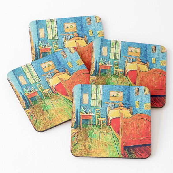Item preview, Van Goghs Bedroom in Arles - digital painting with impressionist effect designed and sold by NickoPrints.