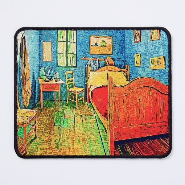 Item preview, Van Goghs Bedroom in Arles - digital painting with impressionist effect designed and sold by NickoPrints.