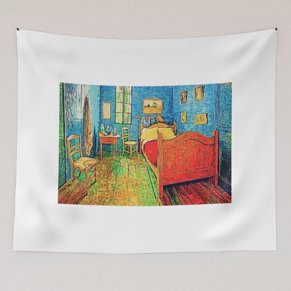 Item preview, Van Goghs Bedroom in Arles - digital painting with impressionist effect designed and sold by NickoPrints.