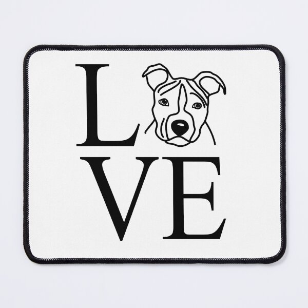 Item preview, love love american staffordshire terrier designed and sold by dog-shirt.