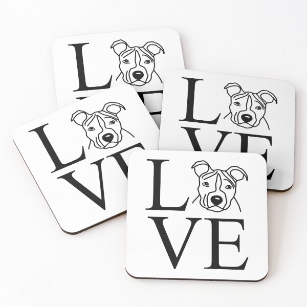 Item preview, love love american staffordshire terrier designed and sold by dog-shirt.