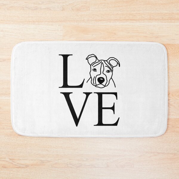 Item preview, love love american staffordshire terrier designed and sold by dog-shirt.