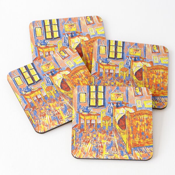 Item preview, The Bedroom in Arles by van Gogh - colorful digital recreation designed and sold by NickoPrints.