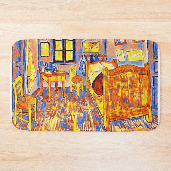 Item preview, The Bedroom in Arles by van Gogh - colorful digital recreation designed and sold by NickoPrints.